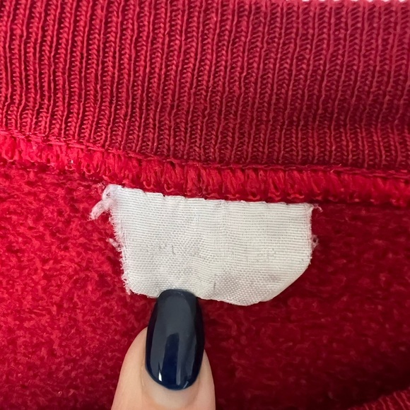 Vintage Paris France Red Sweatshirt Crewneck - Picture 3 of 4